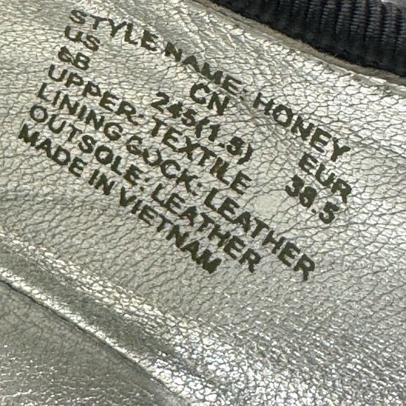 Kate Spade New York Honey Glitter Ballet Flats Black Bow Size 8 - Picture 8 of 8